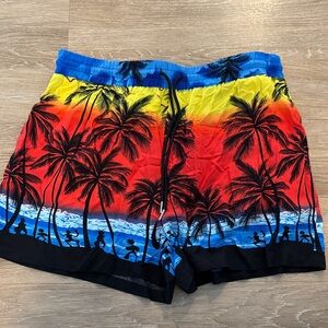 Tropical Sunset Swim Shorts